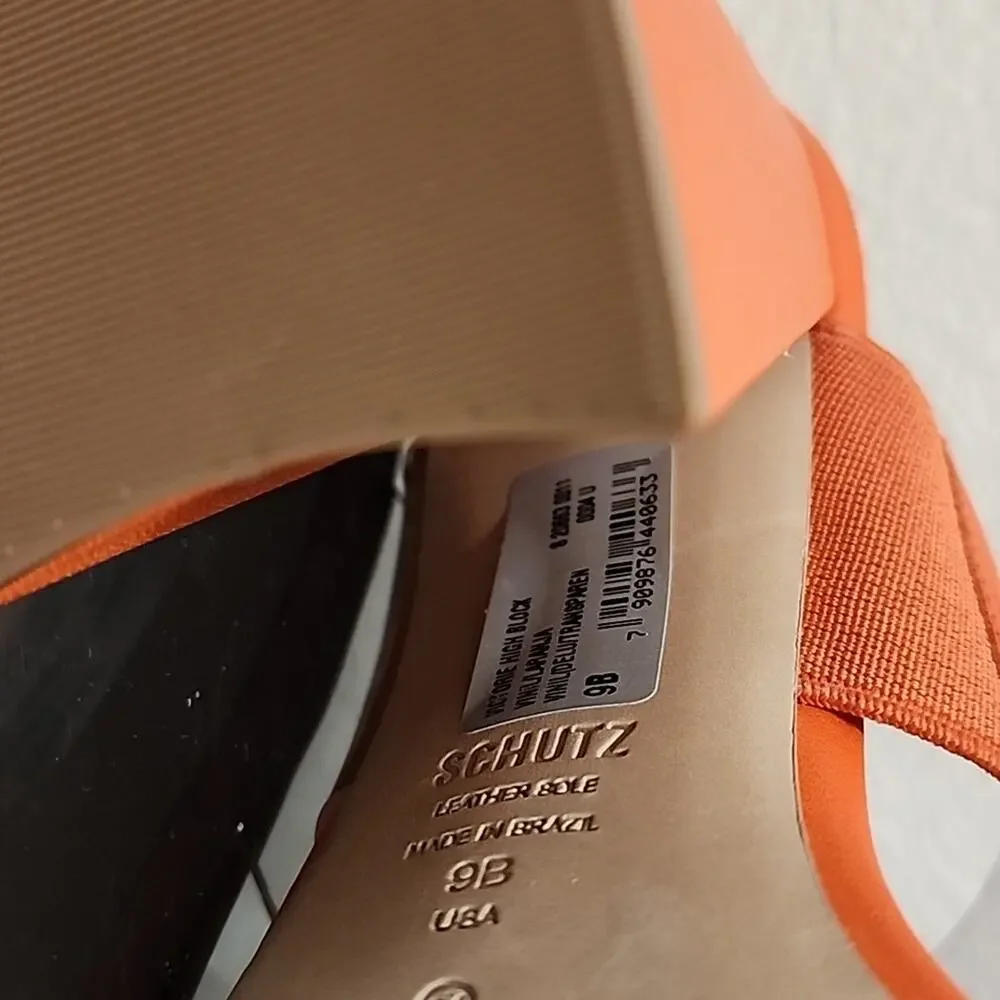Schutz Orange Women's Shoes NWT